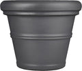 Tusco Products Rolled Rim Garden Planter, 36-inch, Slate