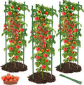 8 Pack Tomato Cages for Garden, 51in*13in Adjustable Tomatoes Plant Stakes Support Cages Trellis, Garden Trellis for Vegetable Flowers Fruits Climbing Plants- 20 Binding Wires Included