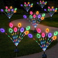 Lmtocs Solar Easter Decorations Outdoor Stake Lights, 2 Packs 16LED Solar Egg Lights for Easter Decor, Waterproof Outdoor Decor for Spring Garden Yard Pathway Lawn