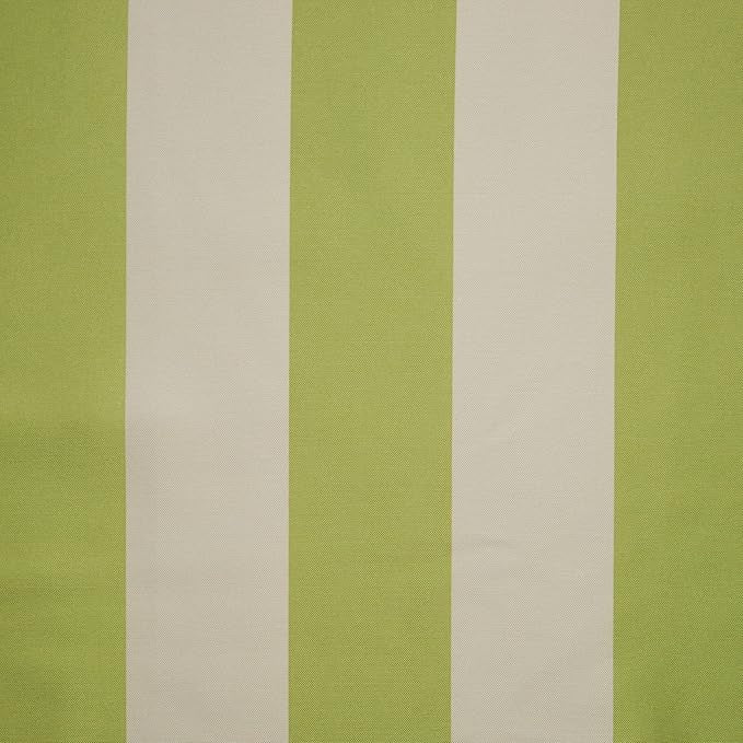 Exclusive Home Canopy Stripe Indoor/Outdoor Grommet Top Curtain Panel, 54"x96", Kiwi / Sand, Set of 2