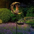 ZKLiLi Christmas Garden Solar Lights Pathway Stake Lights Moon Fairy with Angel Decor, Gardening Birthday Gift for Mom Grandma Friends, Outdoor Decor Light Waterproof for Walkway, Yard, Patio