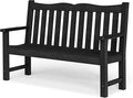 Stoog All-Weather 2-Person Outdoor Bench, 800 lbs Capacity HIPS Plastic Garden Bench for Patio, Backyard, Porch and Park, Never Fades & Rust-Proof, Black