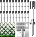 Wire Trellis for Climbing Plants Outdoor, 20-Set Wall Trellis Kit, T316 Espalier System for Fence and Garden DIY Projects (Hubs Only, Without Cable)