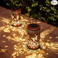 2 Pack Butterfly Birthday Gifts for Women Mom Grandma Solar Lanterns Outdoor Waterproof Garden Decor Hanging LED Decorative Light for Patio Yard Lawn Gardening Gifts
