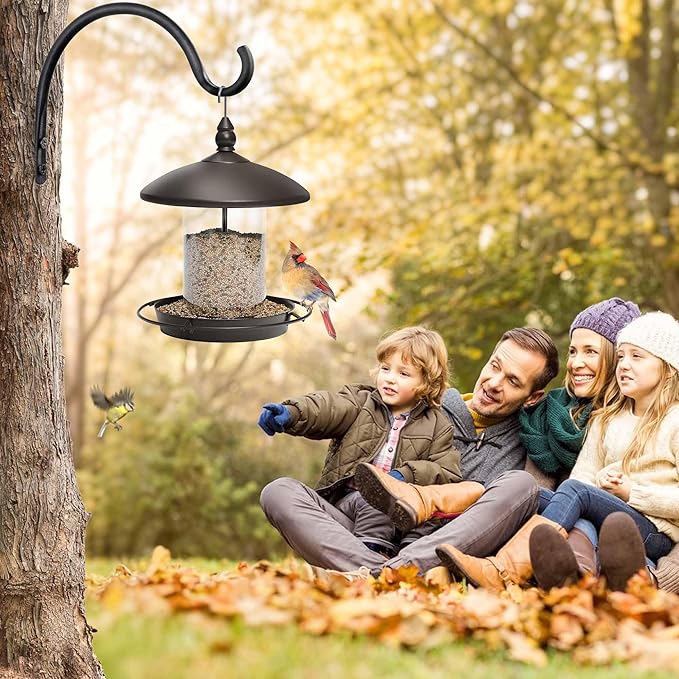 Qiang Ni Hanging Plant Bracket Hooks: 8 Inch Wall Plant Hook Planters and Decor - 2 Piece Rust-Resistant and Secure Brackets Maximize Your Outdoor Living Space