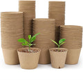 120 Packs 3.15 Inch + 4 Inch Peat Pots, Biodegradable Pots for Seedlings with Drainage Holes, Herb Seed Starter