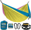 Wise Owl Outfitters Camping Hammock – 500lbs Portable Hammock with Tree Straps - Travel, Backpacking, Hiking, Outdoors Camping Gear - Single or Double