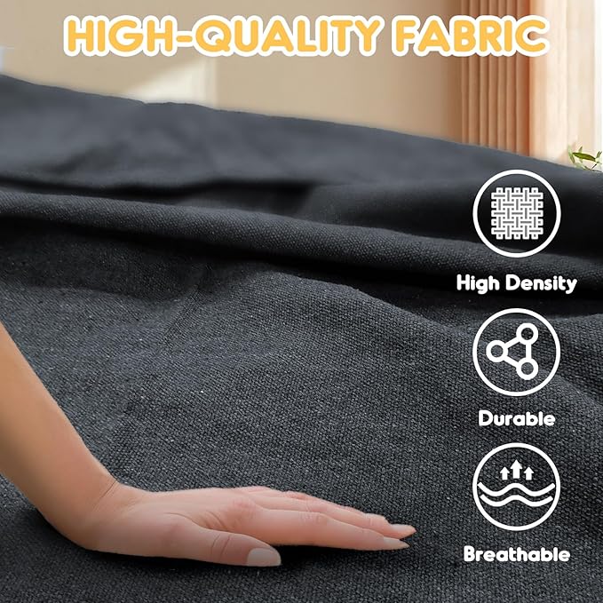 ANYOO Cotton Hammock Portable Camping Hammocks for Hanging Sturdy Garden Comfortable Fabric Hammock with Tree Straps Up to 660lbs with Travel Bag for Camping Outdoor/Indoor Patio Backyard
