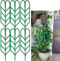 Garden Trellis for Climbing Plants 6 PCS Plastic Indoor Trellis for Potted Plants Green Stackable Mini Climbing Plant Stupport DIY Flower Pot Support for Pea Vegetable Clematis (6 Packs)