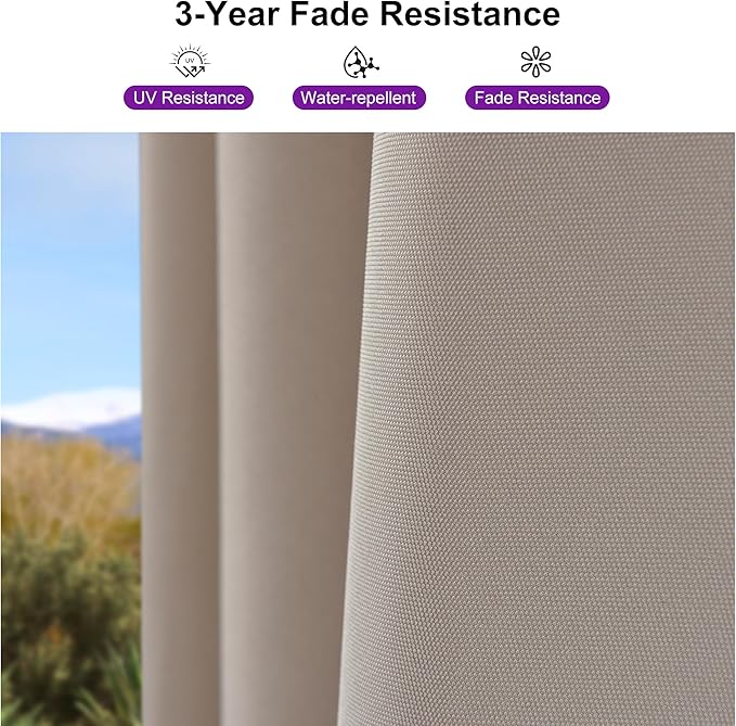 PURPLE LEAF 8' X 8' Patio Umbrella for Pool 7' High Offset Outdoor Cantilever Umbrella Swimming Pool Umbrella with 360°Rotation for Poolside Beige