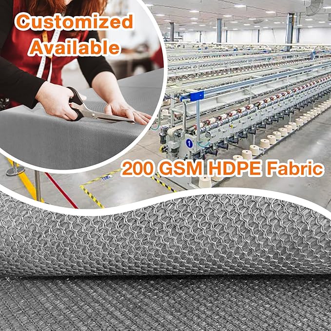 Artpuch Outdoor Pergola Shade Cover 5x18 FT Sun Shade Cloth with Grommets Light Grey 90% UV Protection Canopy Patio Privacy Screen (Customized Available)