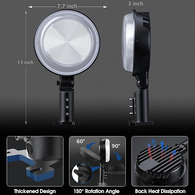 4 Pack 150W LED Barn Light, 20000LM Dusk to Dawn Sensor Security Light with 150° Adjustable Angle Photocell, IP66 Waterproof 6500K Daylight Outdoor Lighting for Farmhouse/Yard/Street