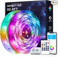 DAYBETTER Outdoor Led Strip Lights Waterproof, Smart LED Lights Work with Alexa and Google Assistant, WiFi App Control DIY Multiple Color Changing Lights Music Sync, LED Lights for Bedroom 32.8 ft