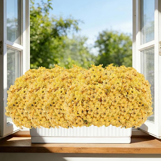 22 Bundles Artificial Flowers Outdoor, Faux Flowers UV Resistant with Plastic Plants, Faux Silk Flowers for Outdoors Outside Front Porch Hanging Planter Window Box Garden Decoration