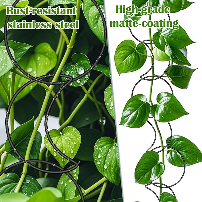 18 Pcs Chain Trellis for Climbing Plants Indoor Outdoor,Wall Plant Vine Climbing Support for Potted Plants,Houseplant Accessorie for Climbing Plants Pertains to Monstera,Pothos,Ivy,Wisteria