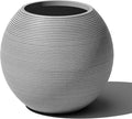Veradek Strata Series Sphere Round Planter for Patio & Backyard | Durable Plastic-Stone Material | Modern Décor for Tall Trees and Plants