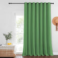 NICETOWN Blackout Curtains for Sliding Glass Door Room Divider Noise Reduce Curtain Panel Portable Window Screen Sliding Partition, W100 x L102 inches, 1 Panel, Froest Green