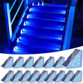VOLISUN Solar Stair Lights 16 Pack, Solar Step Lights Outdoor, Halloween Light, LED Outdoor Step Light,Outdoor Light Decor for Stair, Deck, Front Step and Front Porch