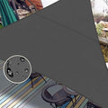 LOVE STORY Right Triangle 12'x14'x18.4' Waterproof Sun Shade Sail Canopy UV Block for Outdoor Patio Backyard Carport,Dark Grey(We Make Custom Size)