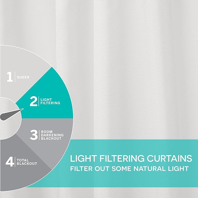 Exclusive Home Cabana Solid Indoor/Outdoor Light Filtering Hook-and-Loop Tab Top Curtain Panel Pair, 54"x96", Vanilla