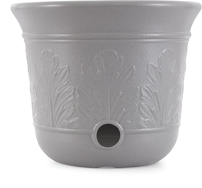 Suncast 2 Pack 300 Foot Heavy Duty 5 Gallon Decorative Plastic Hose Pot for Expandable and Lightweight Hoses, Ideal for Garden, Patio and Backyard Use