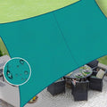 LOVE STORY Rectangle 5'x7' Waterproof Sun Shade Sail Canopy UV Block for Outdoor Patio Backyard Carport,Turquoise Blue(We Make Custom Size)