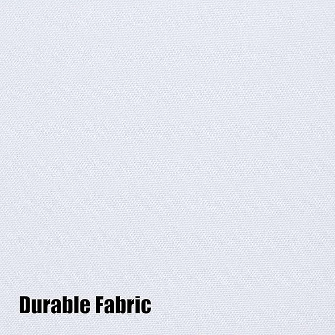 BONZER Outdoor Curtains for Patio Waterproof Thick Privacy Grommet Light Filtering Outside Curtains for Porch Pergola Gazebo Deck, 1 Panel, 84W x 84L inch, White