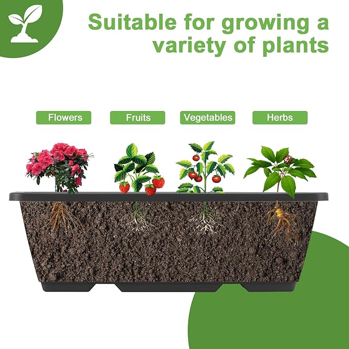 5 Tier Vertical Raised Garden Bed Planter Box, Vertical Raised Bed with Drainage Holes for Indoor Outdoor Herbs Flowers Vegetables Plants, Grey