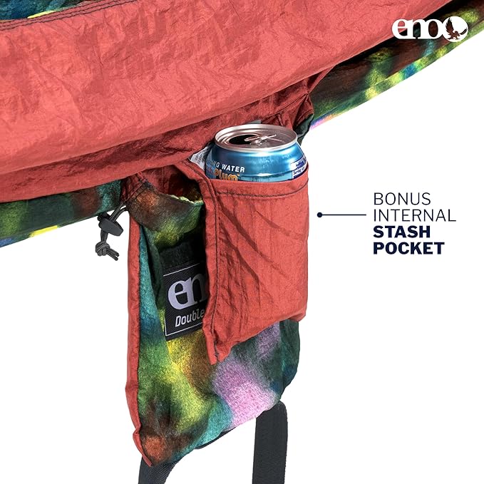 ENO, Eagles Nest Outfitters DoubleNest Lightweight Camping Hammock, 1 to 2 Person, Special Edition Colors, ATC