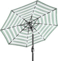Best Choice Products 10ft Solar Polyester LED Lighted Patio Umbrella w/Tilt Adjustment and UV-Resistant Fabric