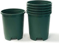 3 Gallon 6-Pack Plant Pots Nursery Pot Green Plastic Planters for Outdoor Indoor Plants Gardening Flower Pots with Drainage Holes