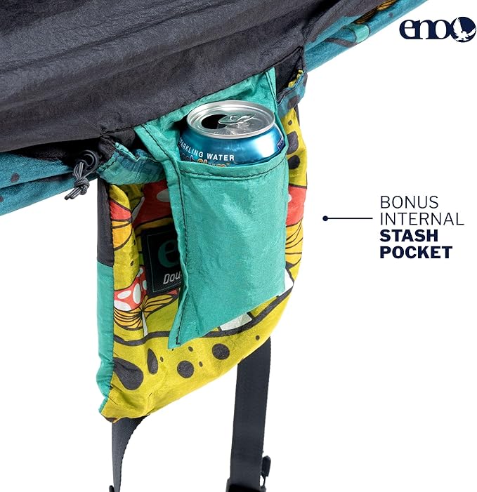 ENO, Eagles Nest Outfitters DoubleNest Lightweight Camping Hammock, 1 to 2 Person, Special Edition Colors, ATC