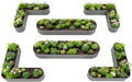 A ANLEOLIFE Set of 6, 18 Inch Tall Quartz Grey Raised Garden Beds Kit, Heart-Shaped & Long Oval Planters for Creative Garden Layouts.