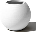 Veradek Strata Series Sphere Round Planter for Patio & Backyard | Durable Plastic-Stone Material | Modern Décor for Tall Trees and Plants