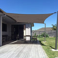 SUNNY GUARD Sun Shade Sail 8' x 10' Rectangle Brown UV Block Sunshade for Backyard Yard Deck Patio Garden Outdoor Activities and Facility(We Make Custom Size)