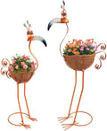 Metal Toucan Planter with Basket - Bird Planters for Outdoor Indoor Lawn,Yard,Porch,Patio, Garden Decorations（Set of 2）