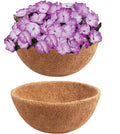 Y&M 2pcs 10“ Round Coconut Fiber Liner, 10'' Coco Liner Pre-Formed Replacement for Wall Hanging Planter Basket