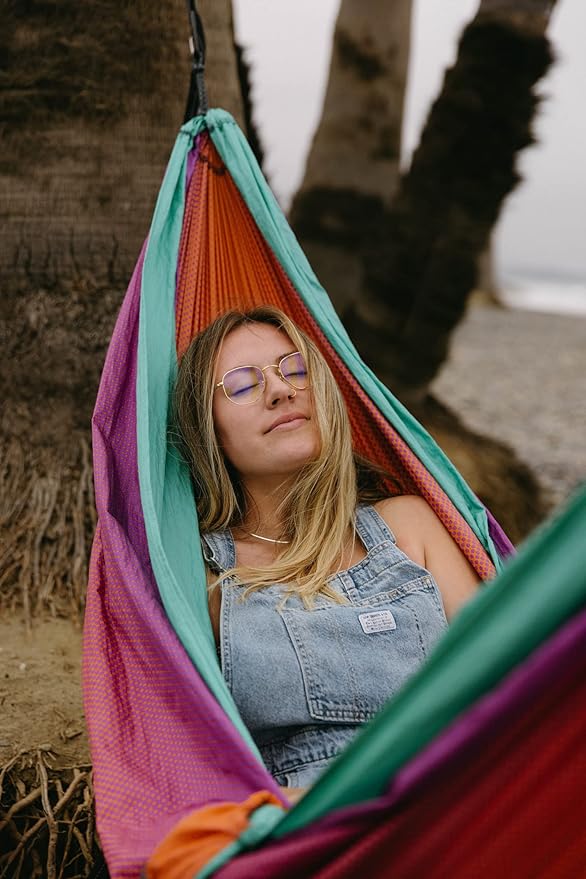 ENO, Eagles Nest Outfitters DoubleNest Lightweight Camping Hammock, 1 to 2 Person, Special Edition Colors, ATC