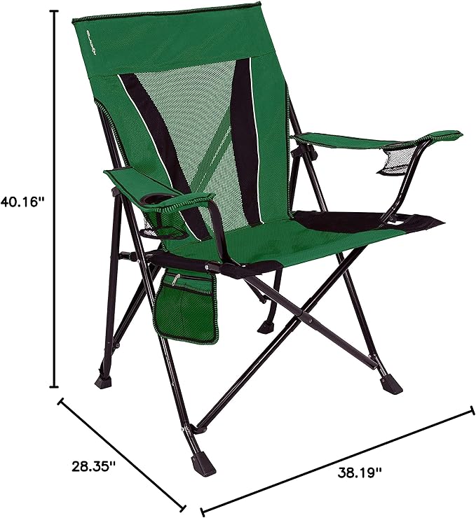 Kijaro XXL Dual Lock Portable Camping Chair - Supports Up to 400lbs - Enjoy The Outdoors in a Versatile Folding Sports & Outdoor Chair