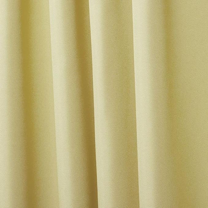 Exclusive Home Cabana Solid Indoor/Outdoor Light Filtering Hook-and-Loop Tab Top Curtain Panel Pair, 54"x63", Sundress