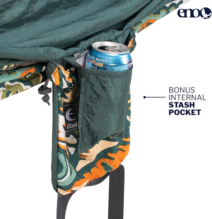 ENO, Eagles Nest Outfitters DoubleNest Lightweight Camping Hammock, 1 to 2 Person, Special Edition Colors, ATC