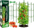 Legigo 4ft 4-Pack Tomato Cage for Garden Plant Support- Up to 48inch Garden Stakes Tomato Cage, Tomato Trellis for Potted Plants, Tomato Cages Plant Stakes for Climbing Vegetables Plants Flowers