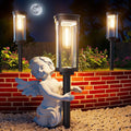 Solar Pathway Lights Outdoor Solar Lights Outdoor, IP65 Waterproof Auto On/Off Solar Garden Lights Solar Powered Landscape Lighting for Yard Walkway Driveway Pathway (Warm White, 2pack)