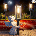Solar Pathway Lights Outdoor, IP65 Waterproof Auto On/Off Solar Garden Lights Solar Powered Landscape Lighting for Yard Patio Walkway (Warm White, 4pack)