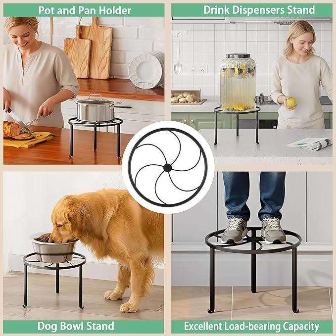 5 Pack Metal Plant Stands Anti-Rust Iron Heavy Duty Potted Holder for Flower Pot Indoor Outdoor Decoration Small Plant Holders for Home Garden