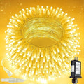 Connectable 100 LED String Lights Indoor Outdoor, 33FT Warm White Christmas Lights Waterproof, 13 Modes with Timer, Twinkle Fairy Lights Plug in Clear Wire for Christmas Tree, Bedroom, Classroom Decor