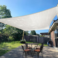 SUNLAX Sun Shade Sail 10' x 12' x 15.6' Peach Fuzz Rectangle Canopy Sail Shade Cover UV Block Permeable Sunshade Outdoor for Patio Backyard Deck Pergola (We Make Custom Size)