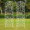 Trellis for Climbing Plants Outdoor, （2 Pack 70.8x19.6-inch）, Generic Metal Garden Trellis, Rustproof, Easy Assembly,（White）