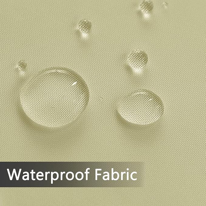 SpaceDresser Waterproof Outdoor Sheer Curtains for Patio - 2 Panels Rod Pocket Indoor Voile Sheer Curtain for Living Room,52W x 84L inch, Sage Green
