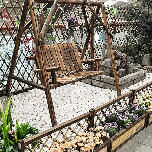 30 lbs White Rocks for Landscaping, 1-2 inch Decorative Rocks for Plants Indoor, Large Polished River Rocks for Garden, Outdoor Landscaping, Walkways, Yard, Plants Pots, Vases, Crafts